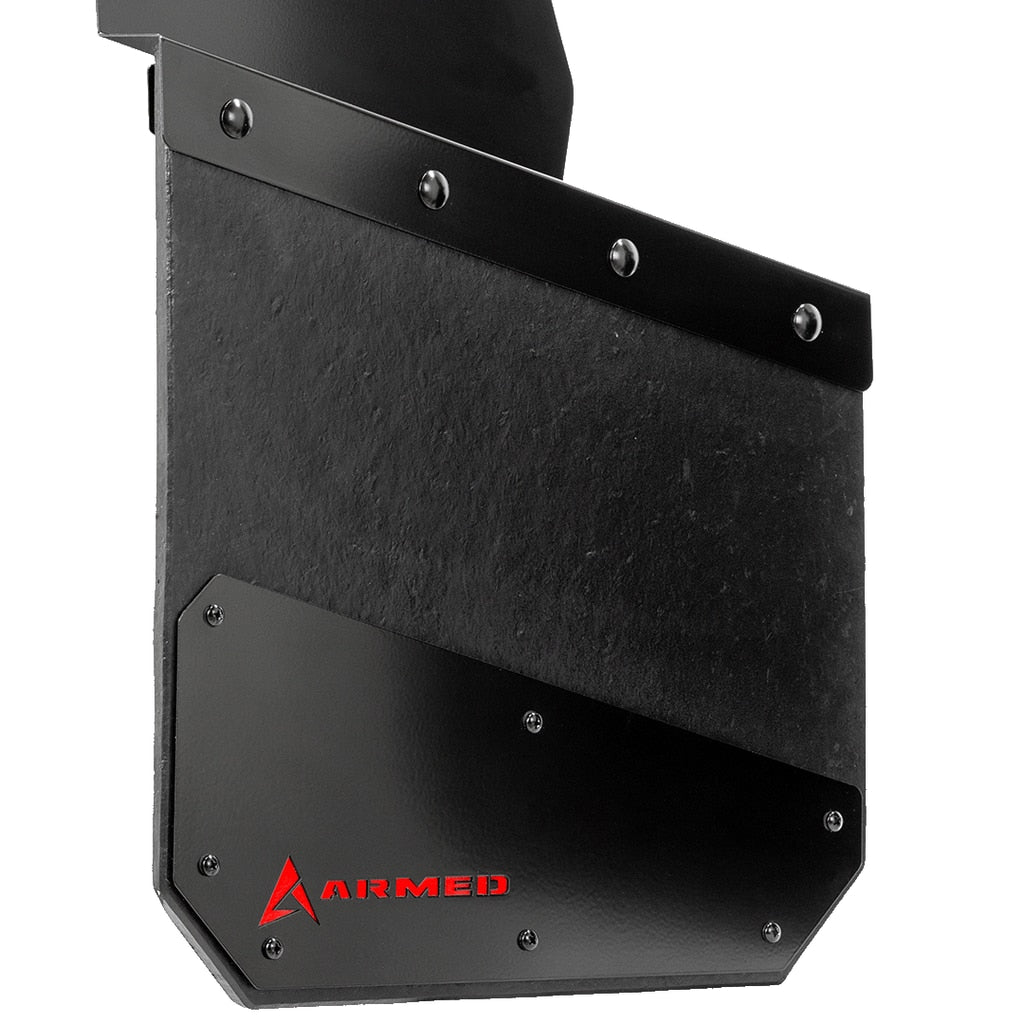 Armed Mud Flap Flat Weight Back Plate(Pair)- 14" - Red
