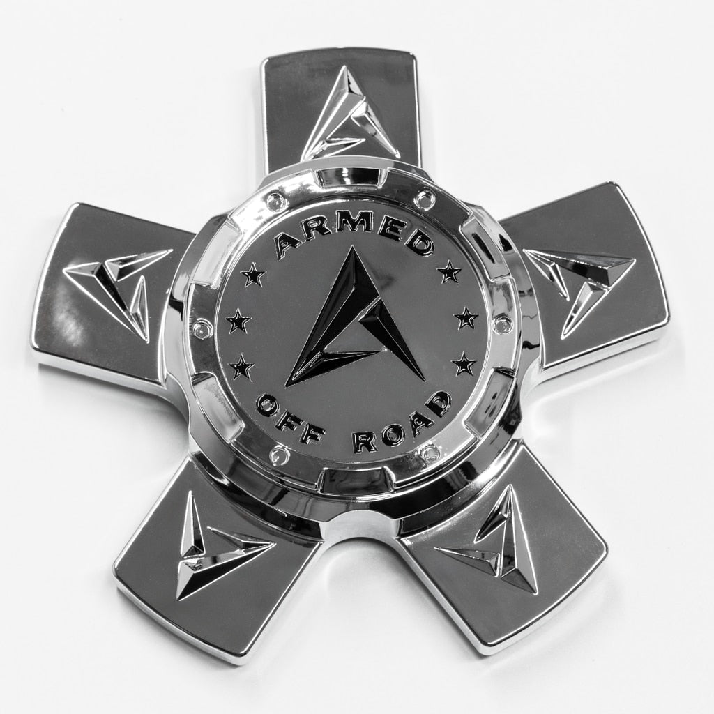 C8131A5150 Armed Center Cap Chrome+Black