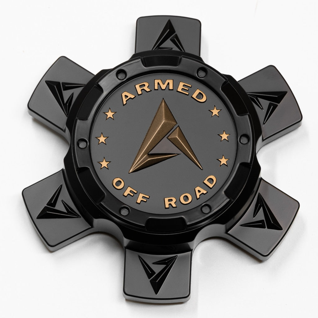 C8131A61397 Armed Center Cap Satin Black+Satin Bronze