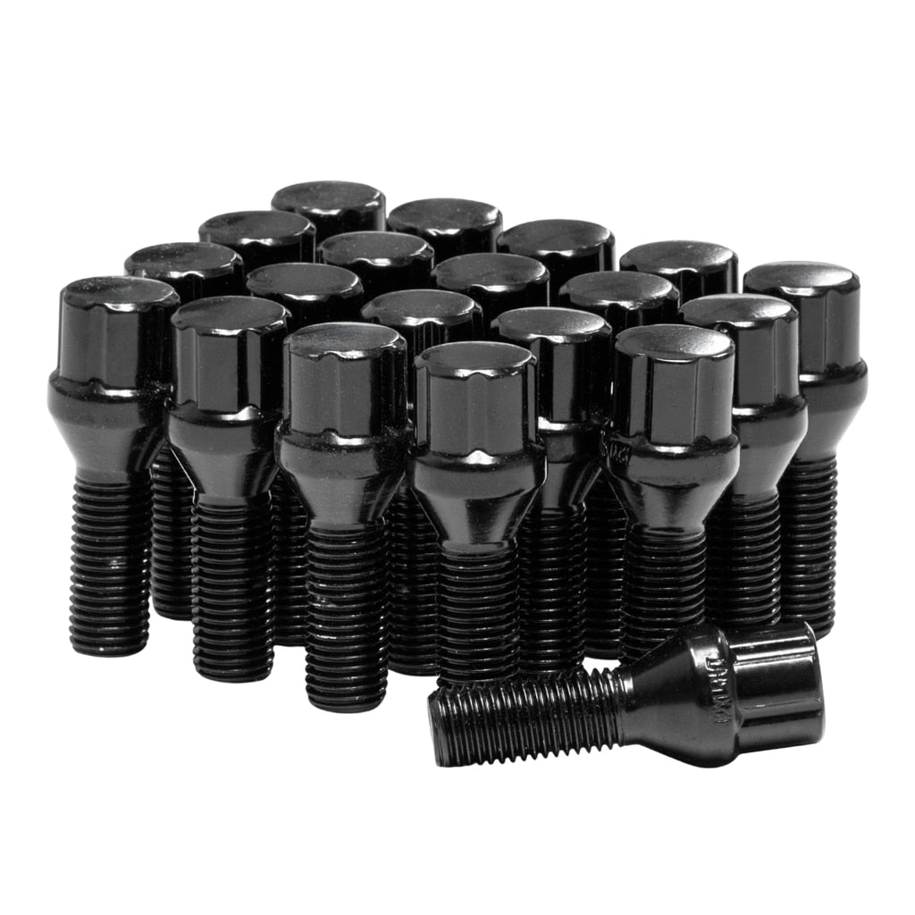 12X1.506-SPLINE BOLT SHANK 28MM BLACK