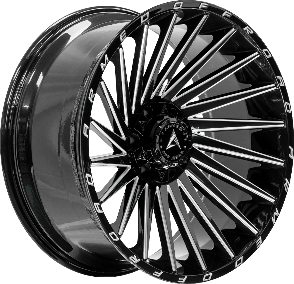 ARMED OFF-ROAD MILITIA - GLOSS BLACK MILLED - 17x9 - 5x127 | 5x139.7