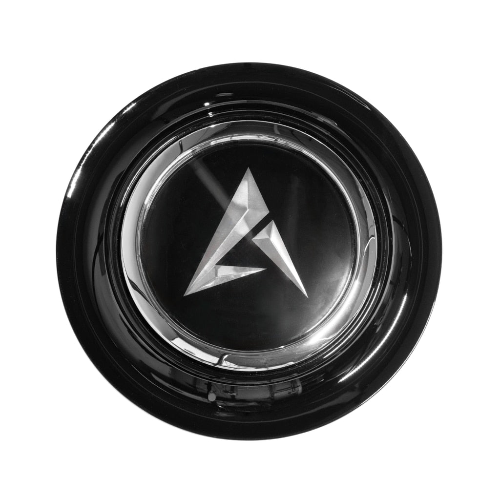 C160BCA02 Armed Center Cap Black+Chrome