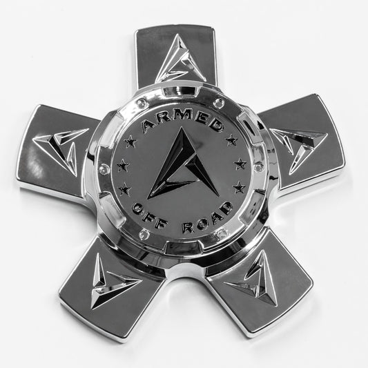 C8131A5150 Armed Center Cap Chrome+Black