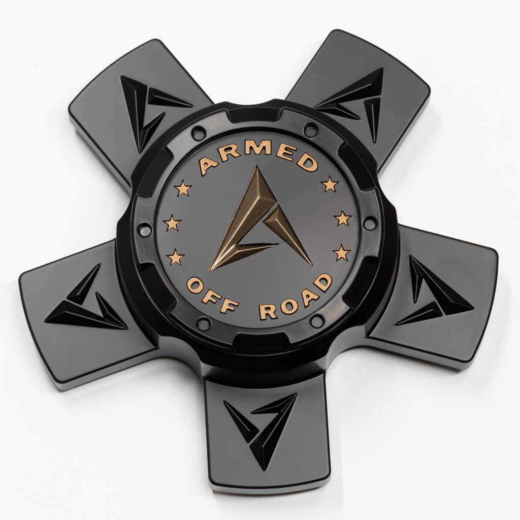 C8131A5150 Armed Center Cap Satin Black+Satin Bronze