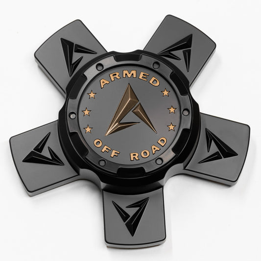 C8131A5150 Armed Center Cap Satin Black+Satin Bronze