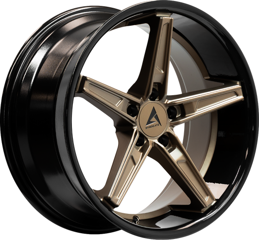 ARMED SYNDICATE DON - MATTE BRONZE FACE + GLOSS BLACK LIP - 19x8.5 - 5x127
