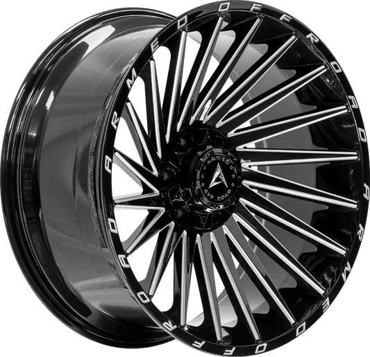 ARMED OFF-ROAD MILITIA - GLOSS BLACK MILLED - 17x9 - 5x127 | 5x139.7