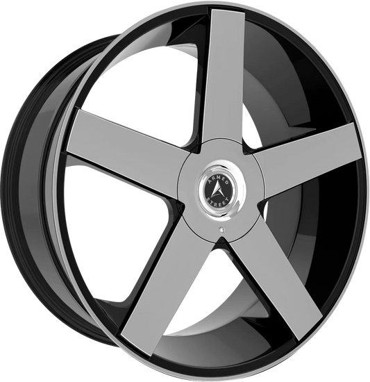 ARMED STREET HUSTLER - GLOSS BLACK MACHINED - 22x9.5 - 5x115 | 5x120